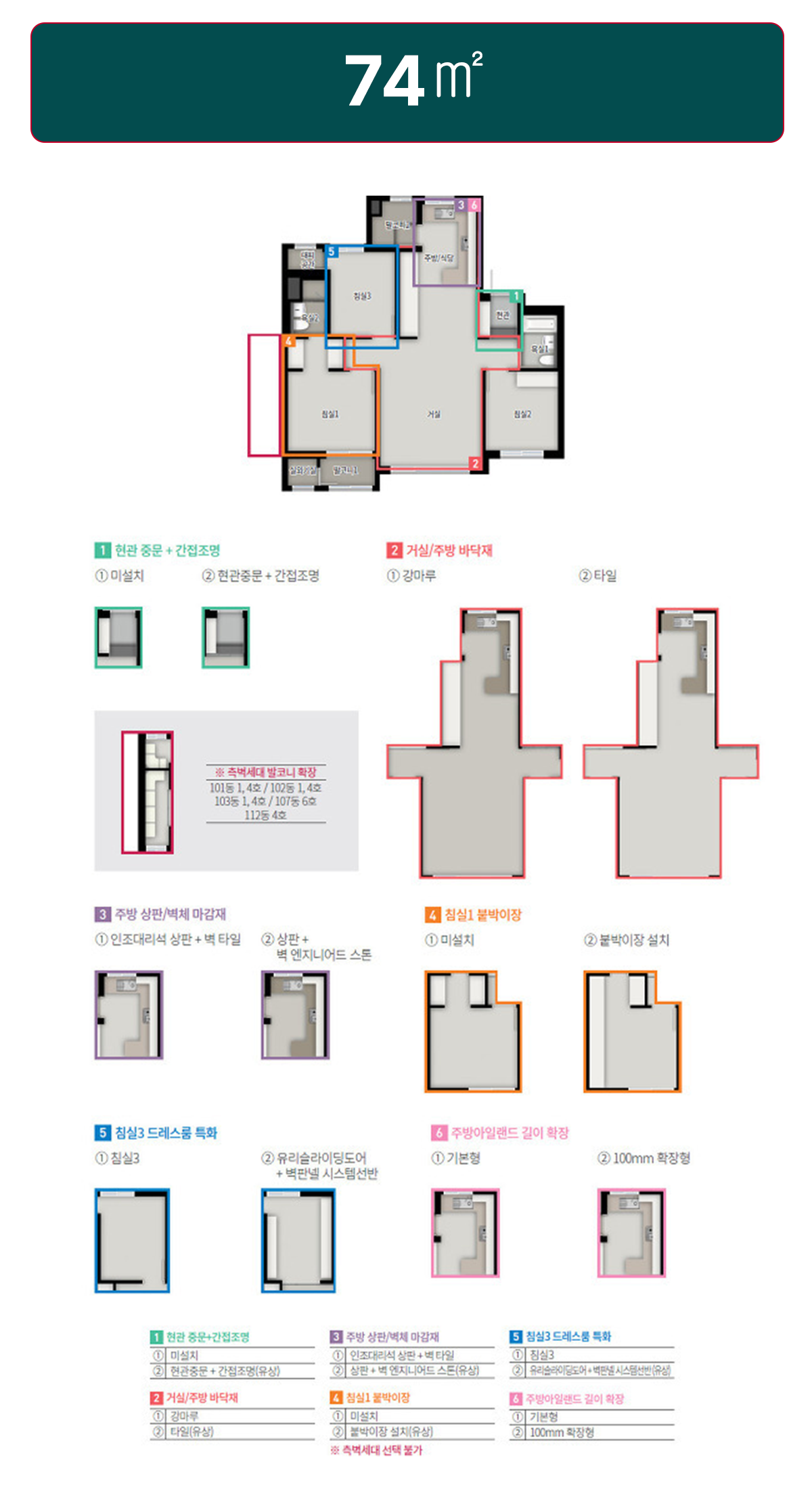 달성파크 푸르지오힐스테이트 74타입